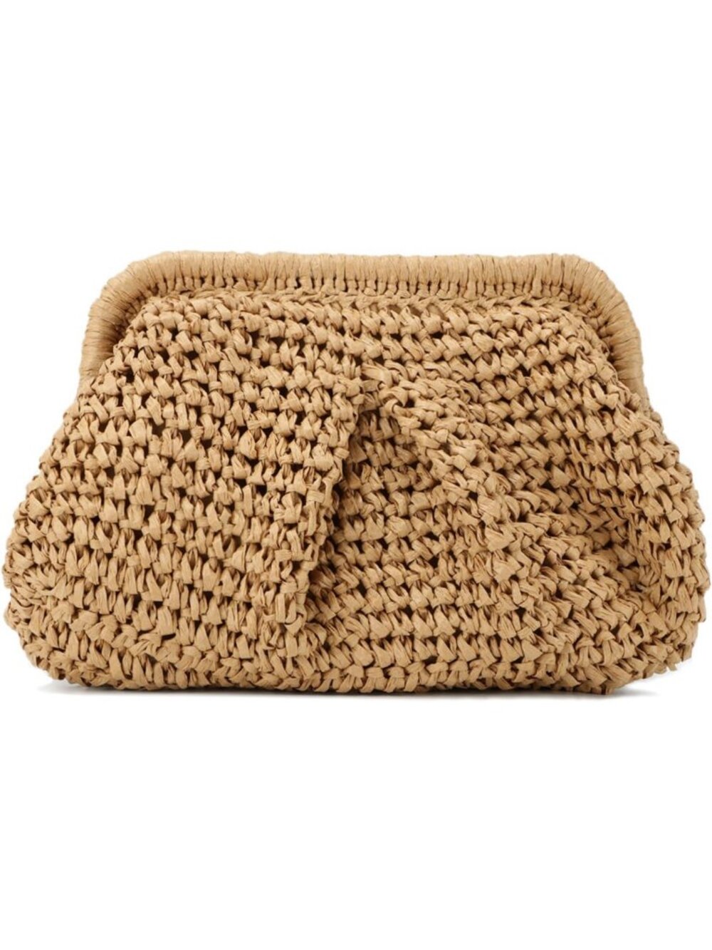 Stylish Straw Clutch Pouch for Women | Woven Crossbody Handbag for Summer Beach